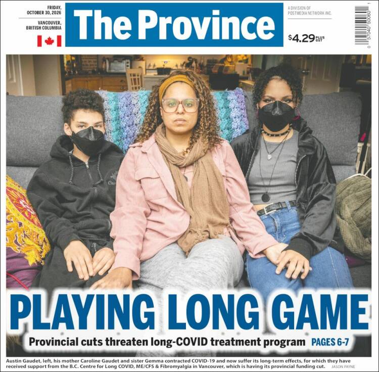 Portada de The Province (Canad&aacute;)