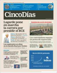 Portada de Cinco Días (Espa&ntilde;a)
