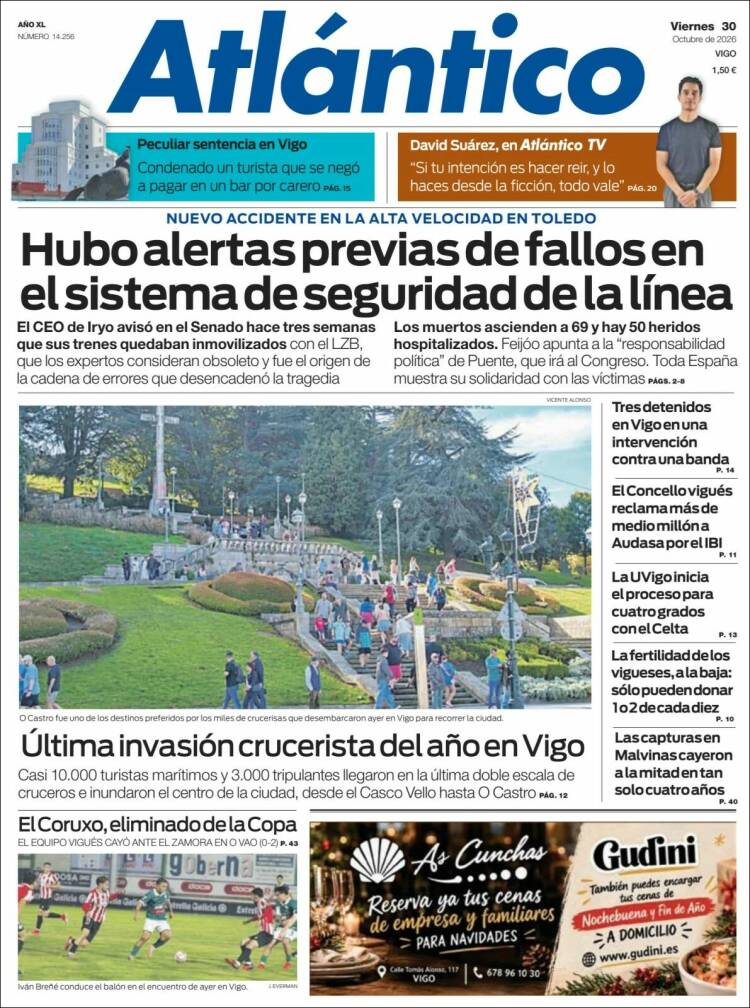 Portada de Atlántico Diario (Espa&ntilde;a)