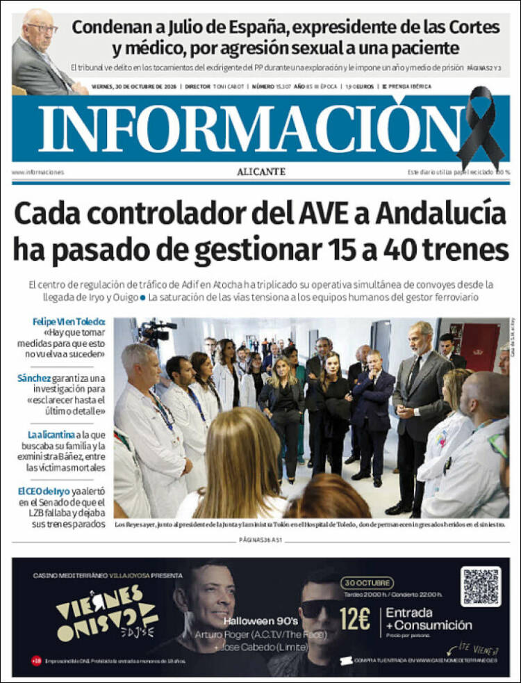 Portada de Diario Información (Espa&ntilde;a)