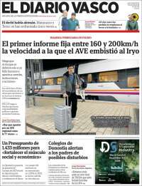 Portada de Diario Vasco (Espa&ntilde;a)