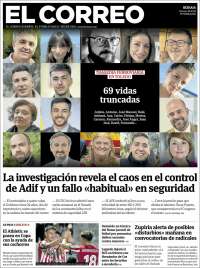 Portada de El Correo (Espa&ntilde;a)