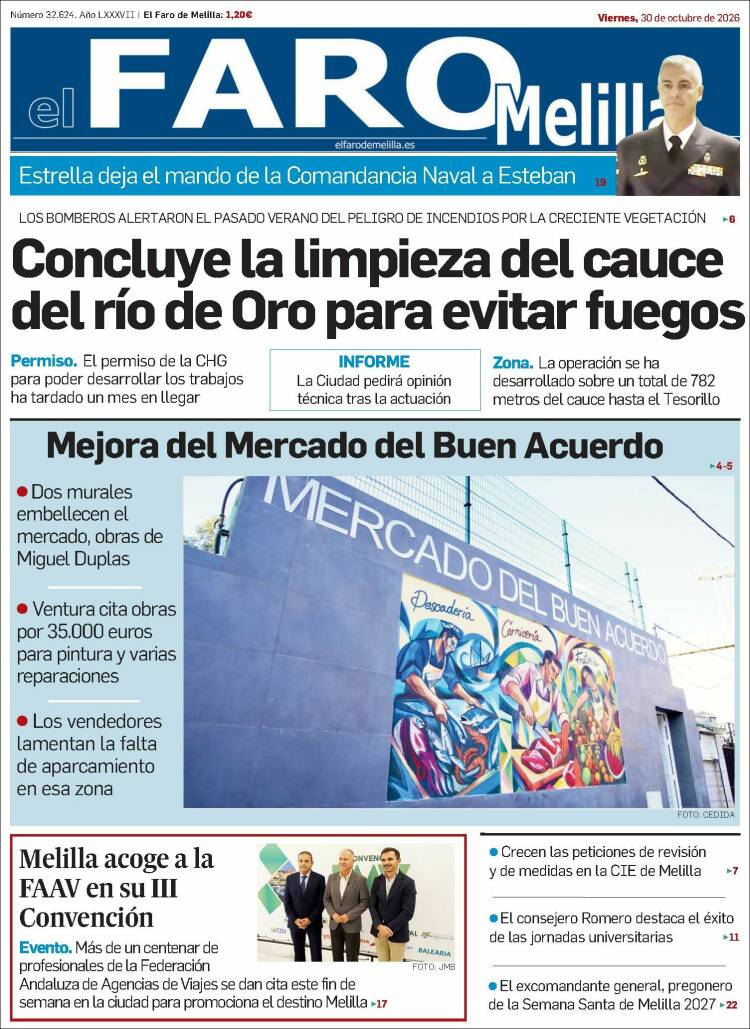 Portada de El Faro de Melilla (Espa&ntilde;a)
