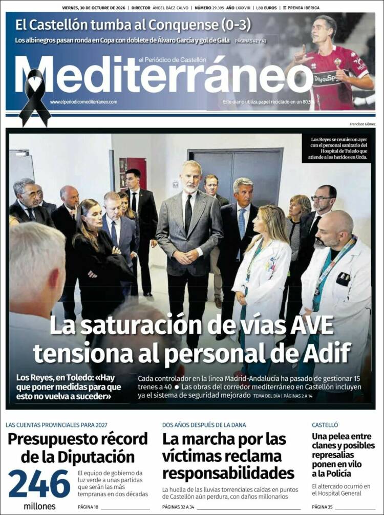 Portada de El Periódico Mediterraneo (Espa&ntilde;a)