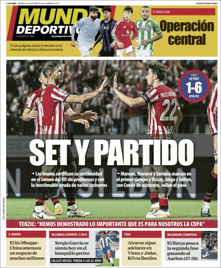 Portada de Mundo Deportivo Bizkaia (Espa&ntilde;a)