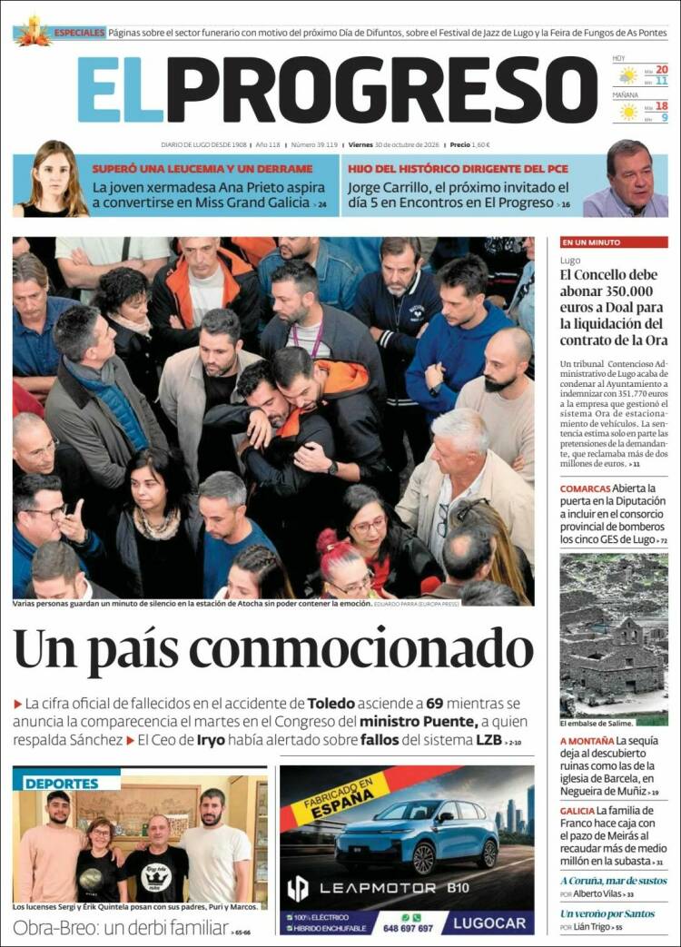 Portada de El Progreso (Espa&ntilde;a)