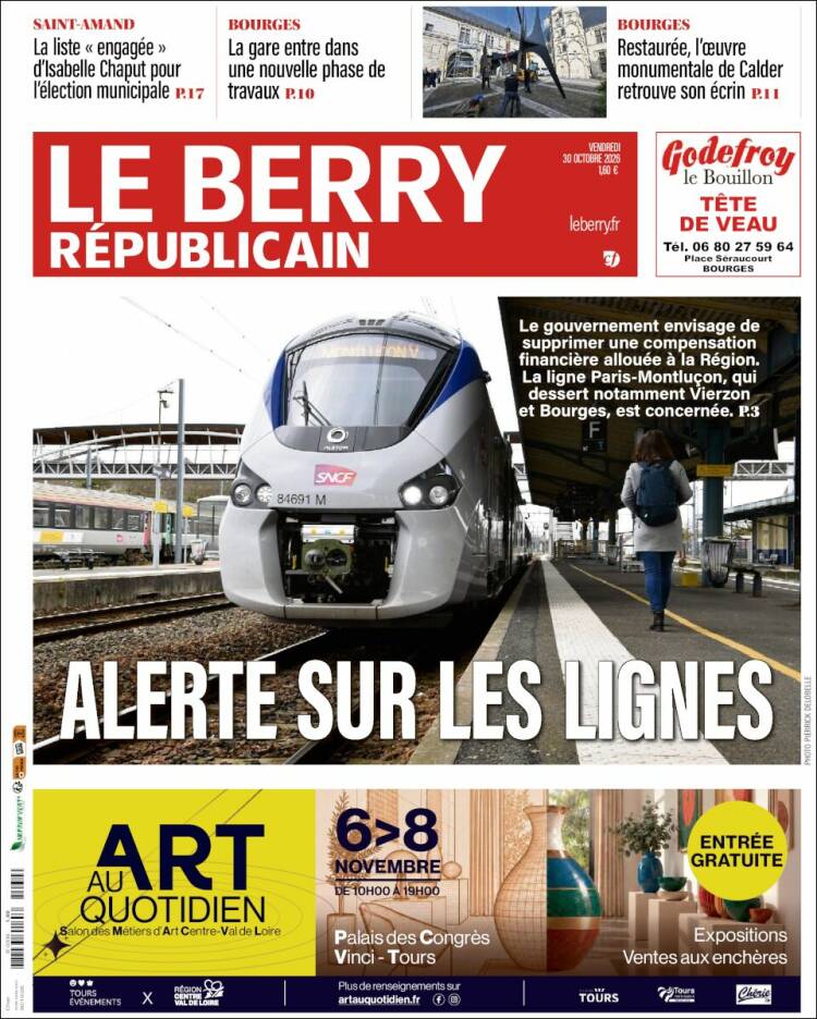 Portada de Berry Republicain (Francia)