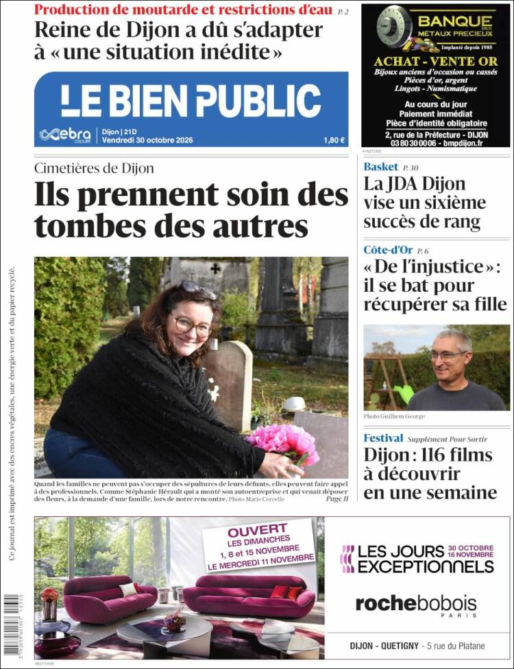 Portada de Le Bien Public (Francia)