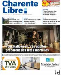 Portada de Charente Libre (Francia)