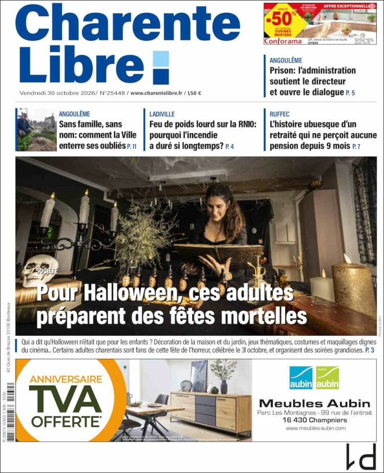 Portada de Charente Libre (Francia)