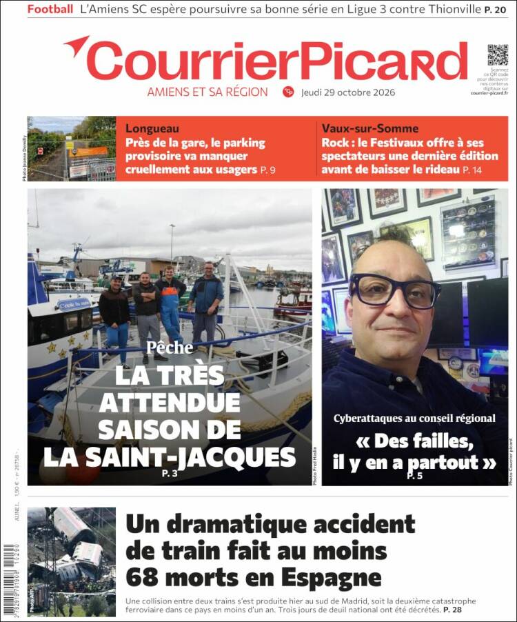 Portada de Courrier Picard (Francia)