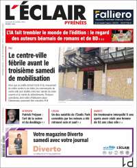 Portada de L'Eclair des Pyrénées (Francia)