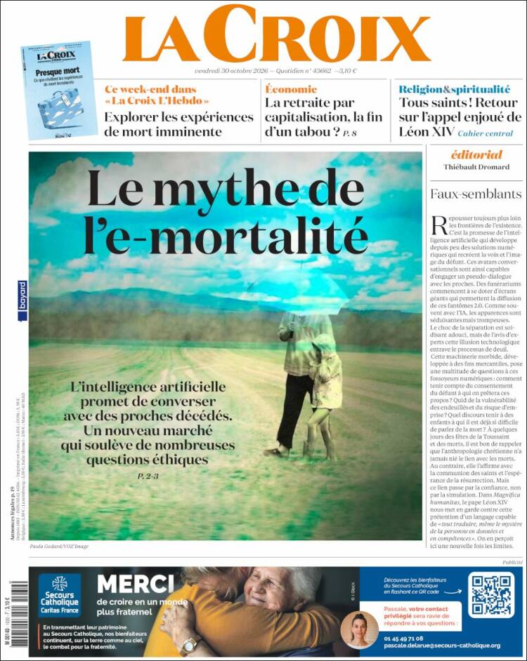 Portada de La Croix (Francia)