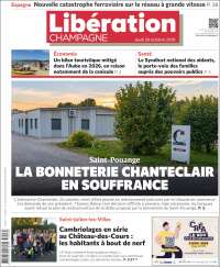 Portada de Libération Champagne (Francia)