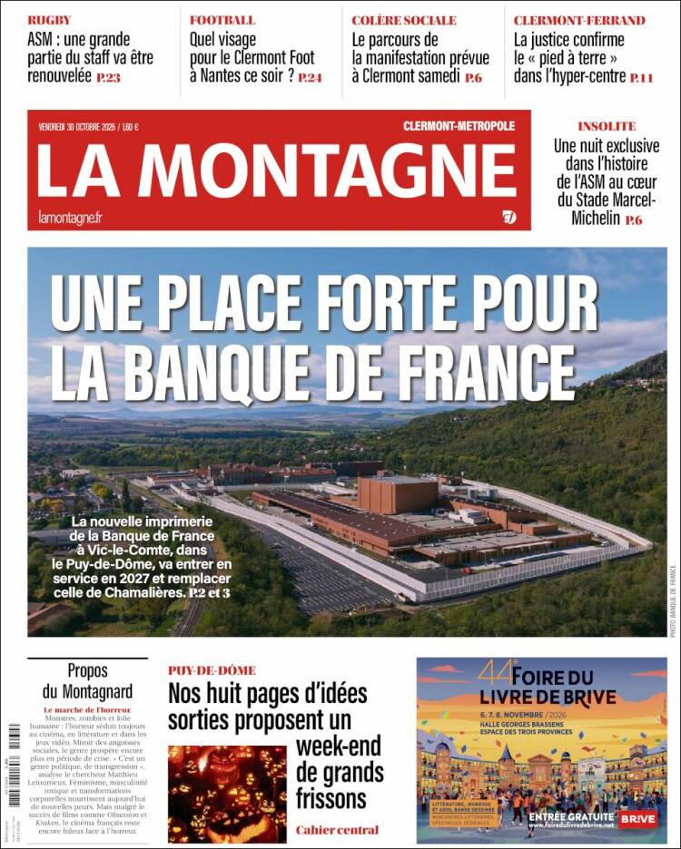 Portada de La Montagne (Francia)