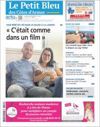 Portada de Le Petit Bleu (Francia)