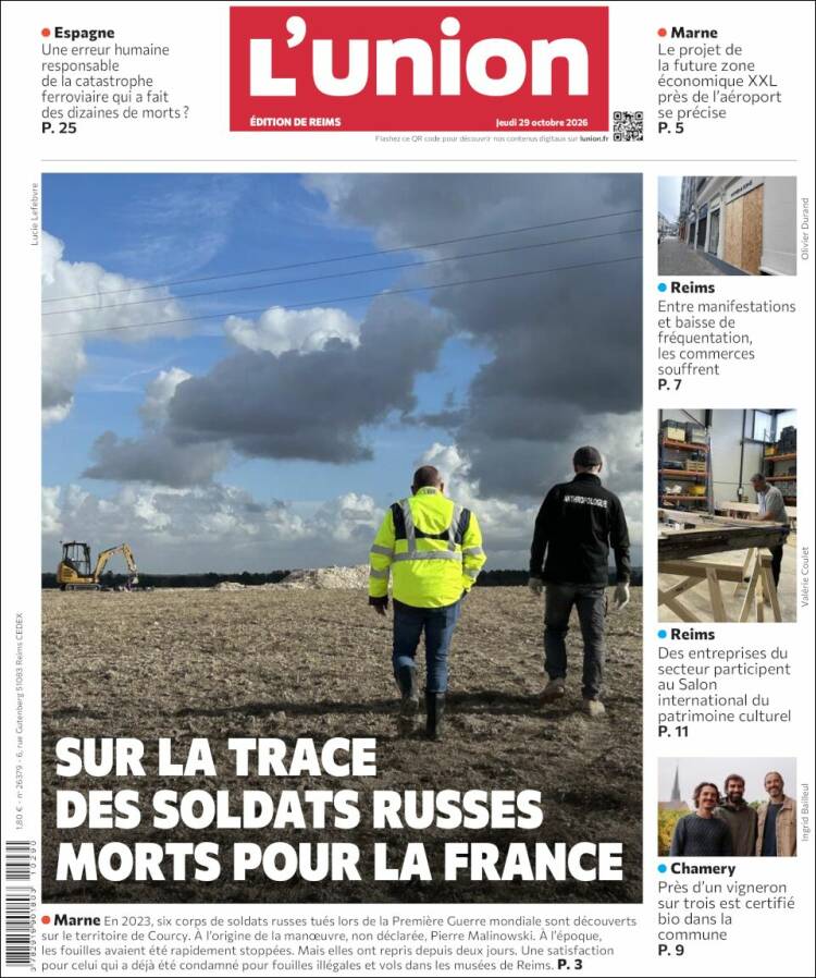 Portada de L'Union (Francia)