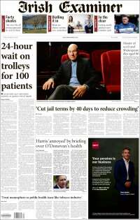 Portada de Irish Examiner (Irlanda)
