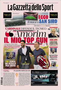 Portada de La Gazzetta dello Sport (Italia)