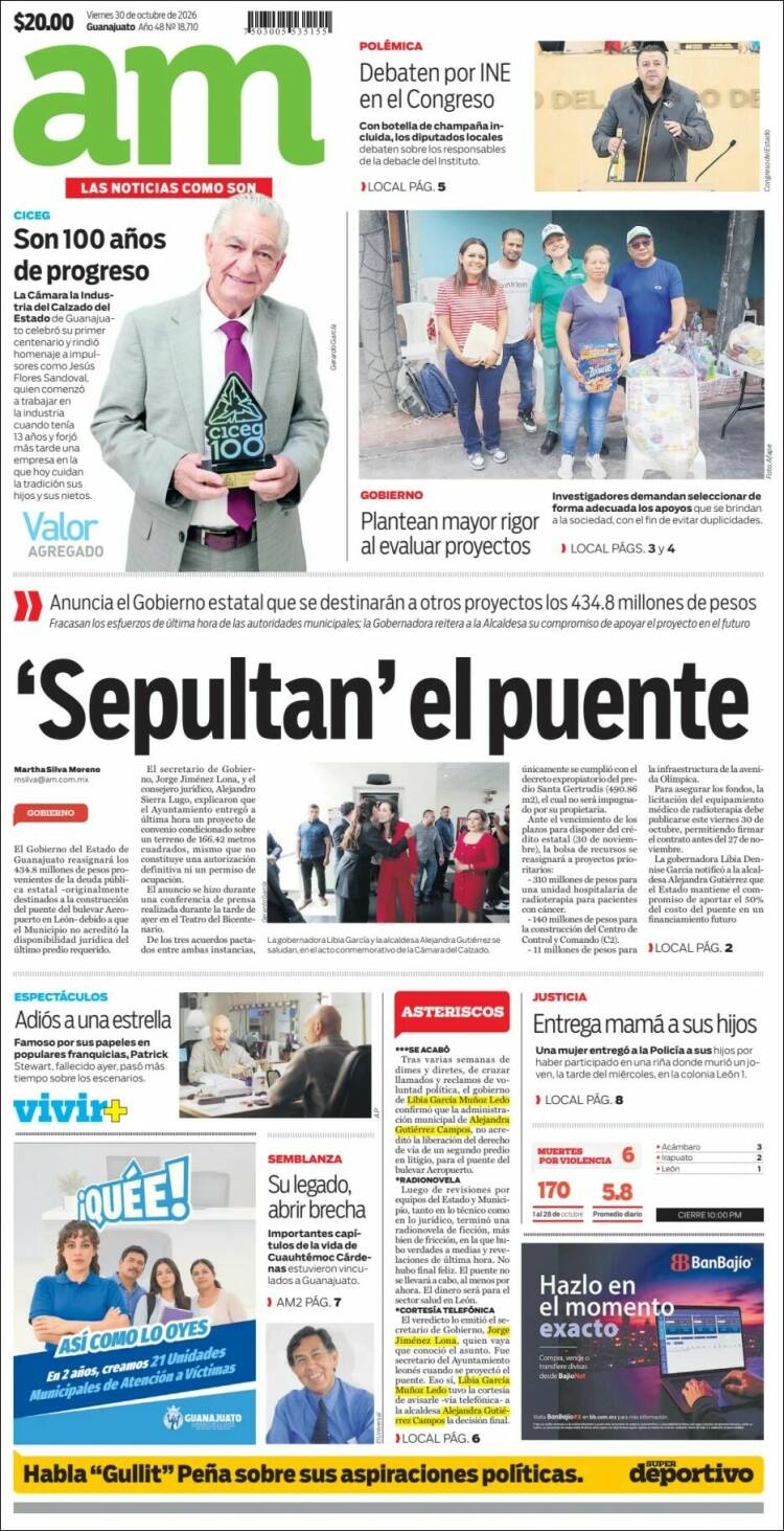 Portada de Al Día A.M. (M&eacute;xico)