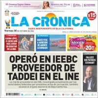 Portada de La Crónica de Baja California (M&eacute;xico)