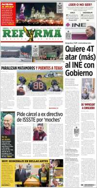 Portada de Reforma (M&eacute;xico)
