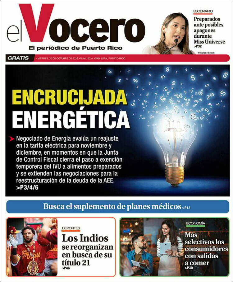 Portada de Vocero (Puerto Rico)