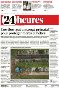 Portada de 24 Heures (Suisse)