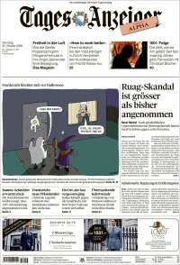 Portada de Tages-Anzeiger (Suisse)