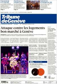 Portada de La Tribune de Genève (Suisse)