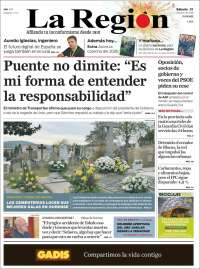 Portada de La Región de Ourense (Espagne)