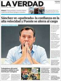 Portada de La Verdad de Cartagena (Espa&ntilde;a)