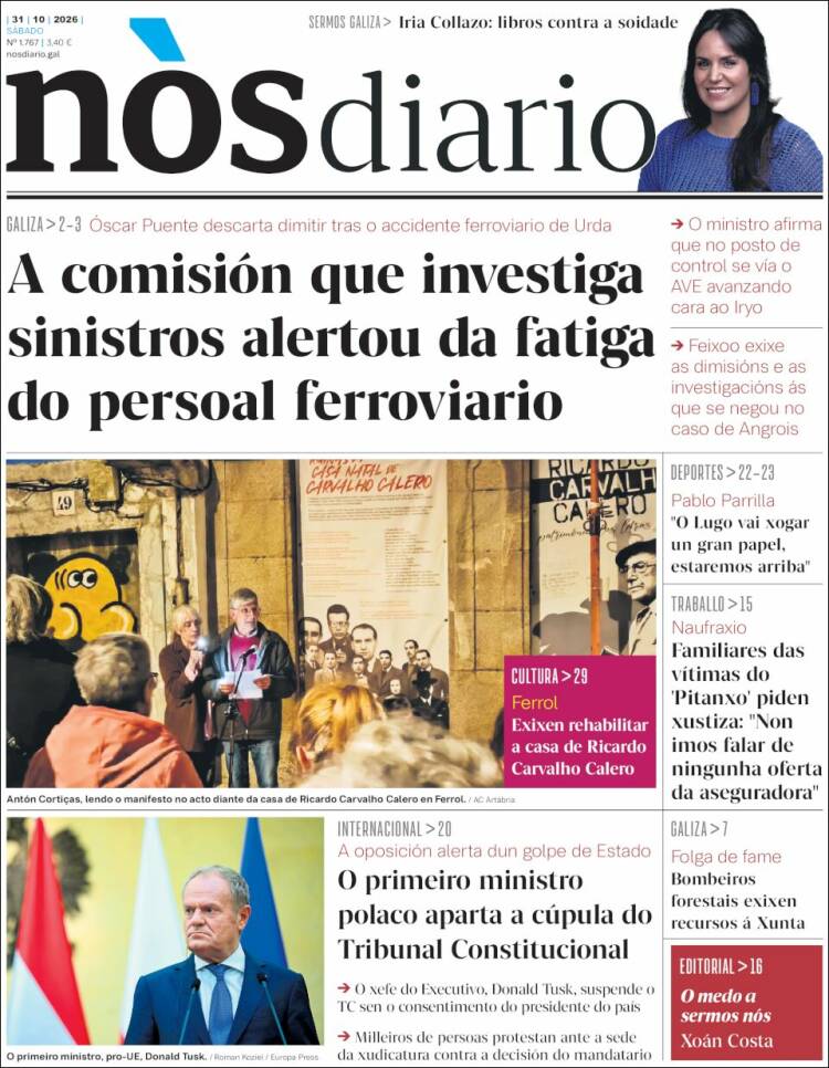 Portada de Nòs Diario (Espagne)